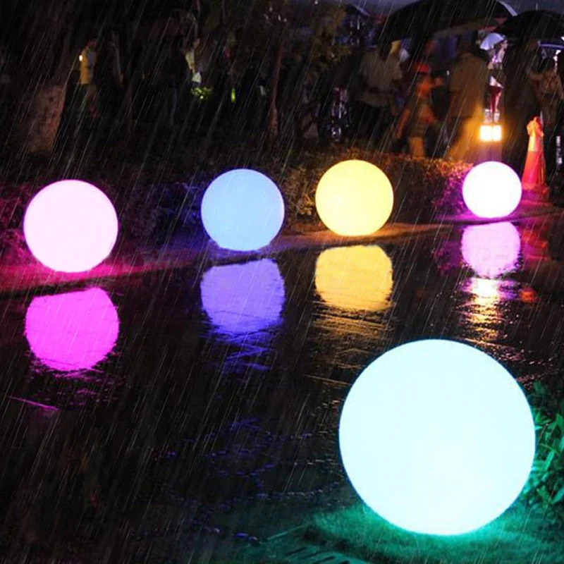 Oplaadbare LED Tuinbol met Afstandsbediening 16 Kleuren Sfeerverlichting voor Tuin Terras en Outdoor Decoratie | Sansoti