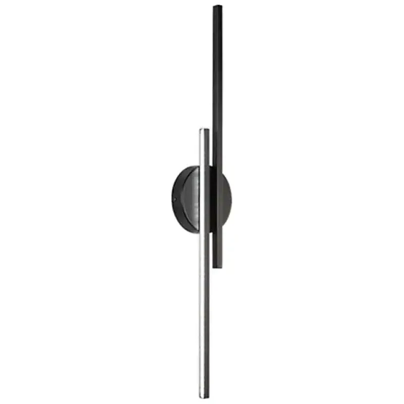 LED Wandlamp Dubbele Lijn 55cm Metaal Zwart Wit Slaapkamer Woonkamer Modern Geometrisch Design Verlichting | Sansoti