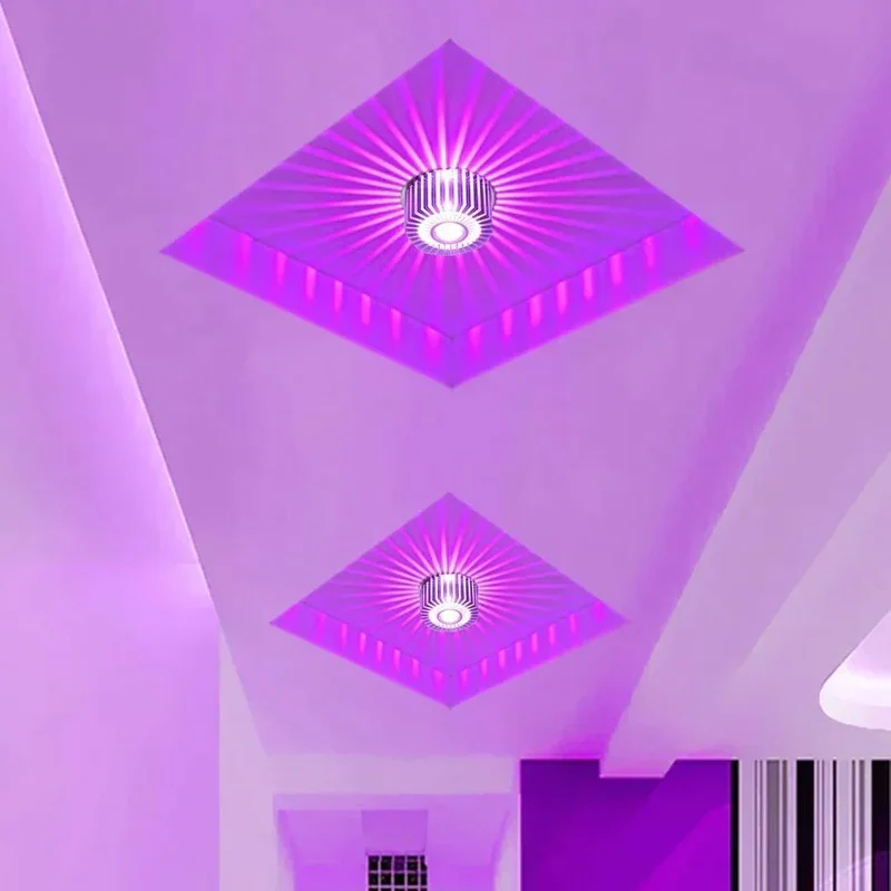 Inbouw LED Plafondspot 3W Aluminium Kleurrijk Sfeerlicht Gang Balkon Studeerkamer Slaapkamer Woonkamer | Sansoti
