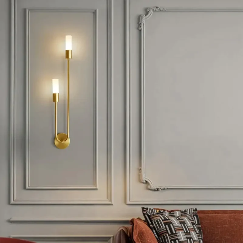 Minimalistische LED Wandlamp Slaapkamer Zwart Goud Verstelbare Lichtrichting Modern Design Leeslamp Sfeerverlichting | Sansoti