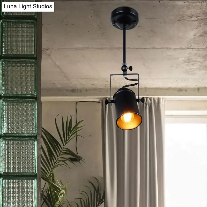 Industriële Hanglamp Zwart Metaal Dimbaar E27 Vintage Loft Pendel Verlichting Horeca Woonkamer Café Bar | Sansoti