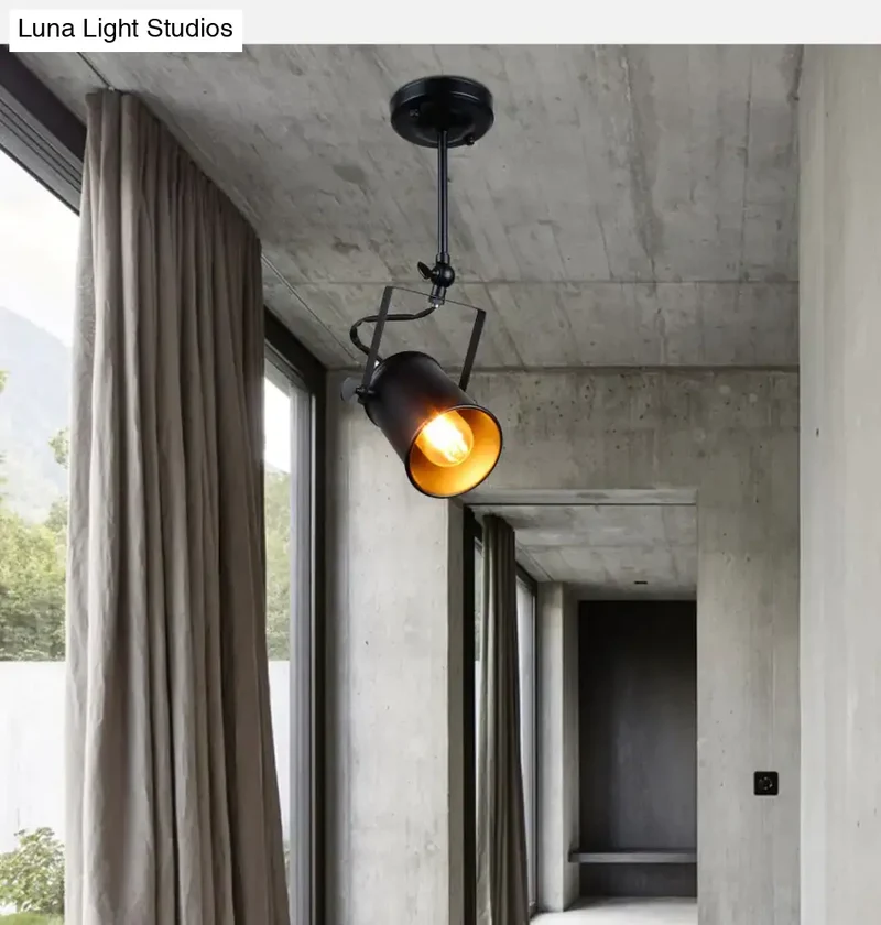 Industriële Hanglamp Zwart Metaal Dimbaar E27 Vintage Loft Pendel Verlichting Horeca Woonkamer Café Bar | Sansoti