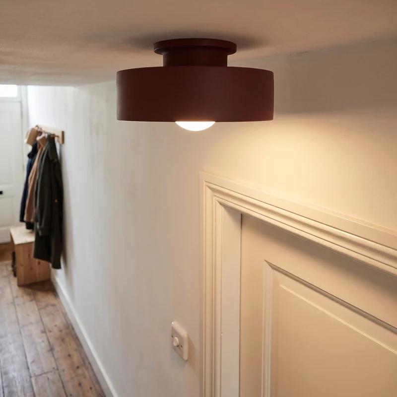 Plafonnière Hal 30 cm Resin Warm Wit 3000K Flush Mount Geïntegreerde LED 9W Overloop | Sansoti