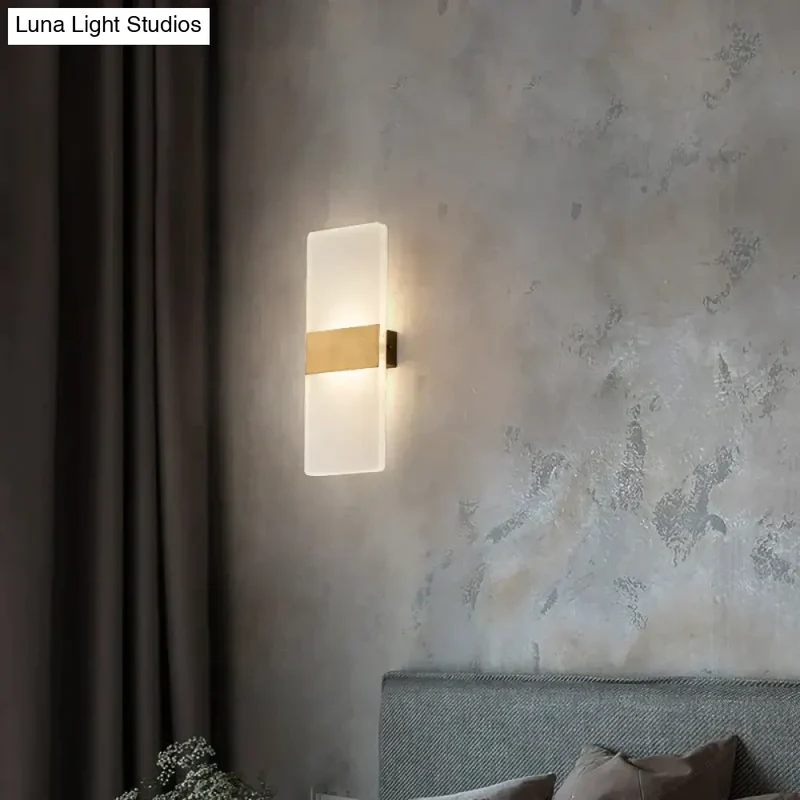 Koperen Wandlamp LED E27 29cm Woonkamer Slaapkamer Studeerkamer Kantoor Moderne Interieurverlichting | Sansoti