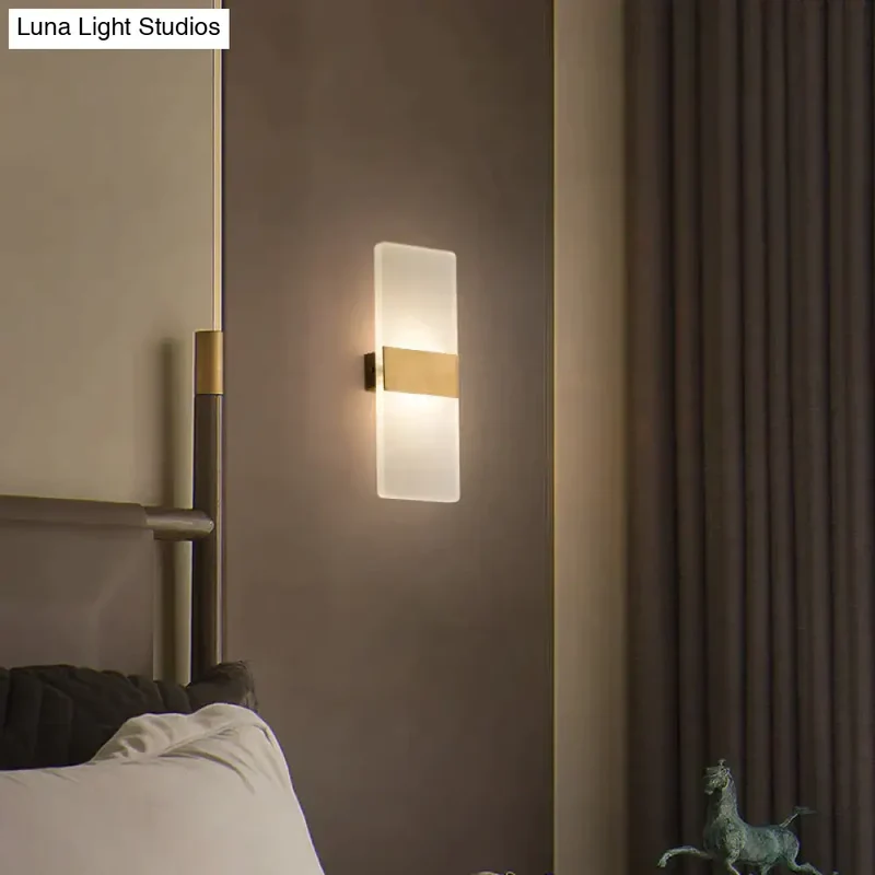 Koperen Wandlamp LED E27 29cm Woonkamer Slaapkamer Studeerkamer Kantoor Moderne Interieurverlichting | Sansoti
