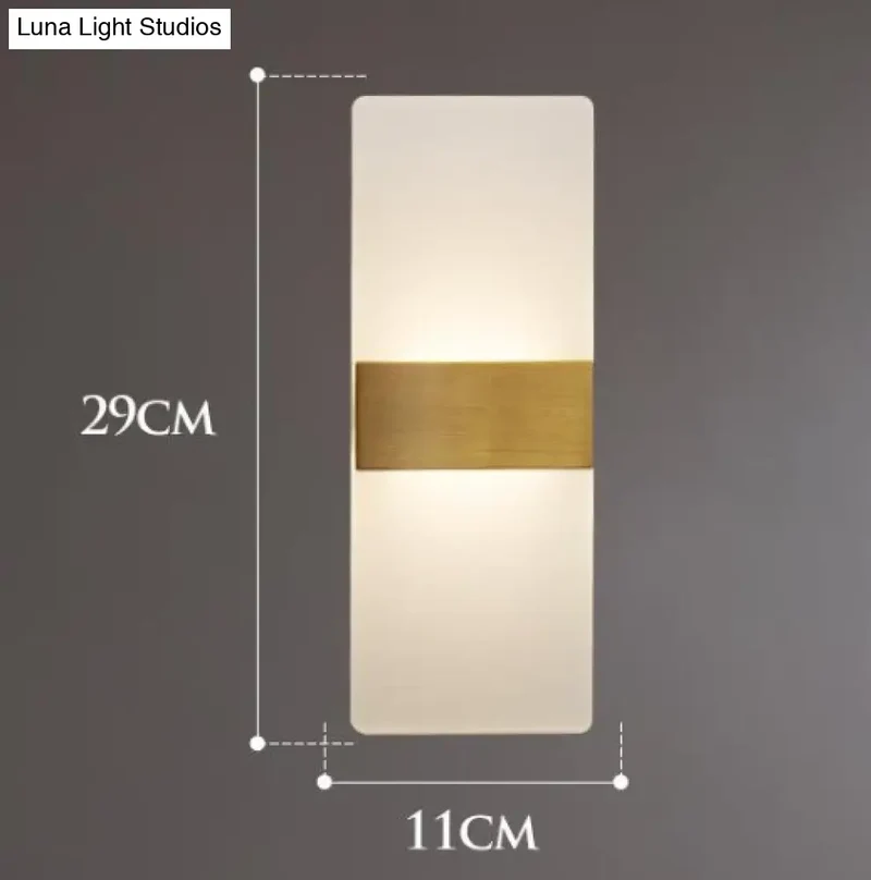 Koperen Wandlamp LED E27 29cm Woonkamer Slaapkamer Studeerkamer Kantoor Moderne Interieurverlichting | Sansoti