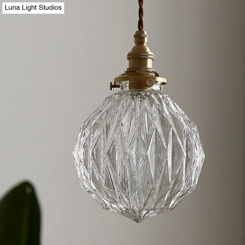 Glazen Bolpendel Hanglamp Helder Industrieel Design Woonkamer Eetkamer Scandinavische Sfeerverlichting Moderne Stijl | Sansoti