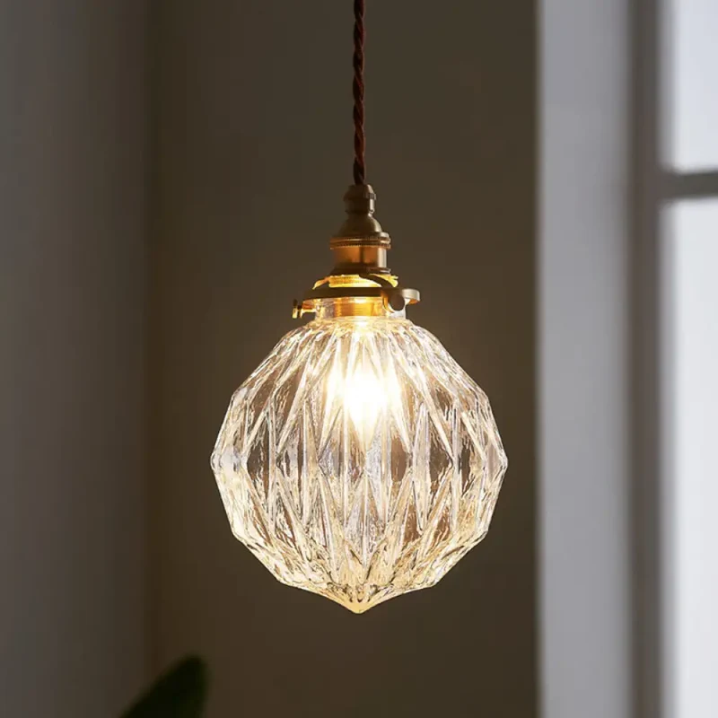 Glazen Bolpendel Hanglamp Helder Industrieel Design Woonkamer Eetkamer Scandinavische Sfeerverlichting Moderne Stijl | Sansoti