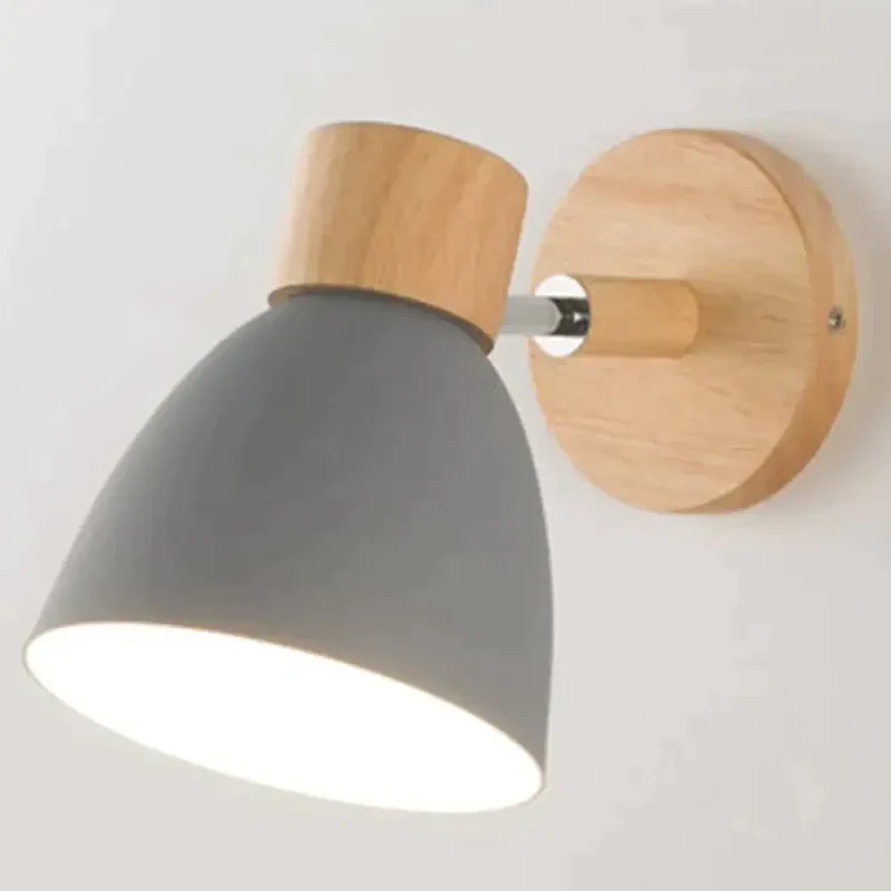 Houten Wandlamp Leeslamp E27 Fitting Scandinavisch Design Sfeervol Leeslicht Bedlamp Woonkamer Slaapkamer | Sansoti