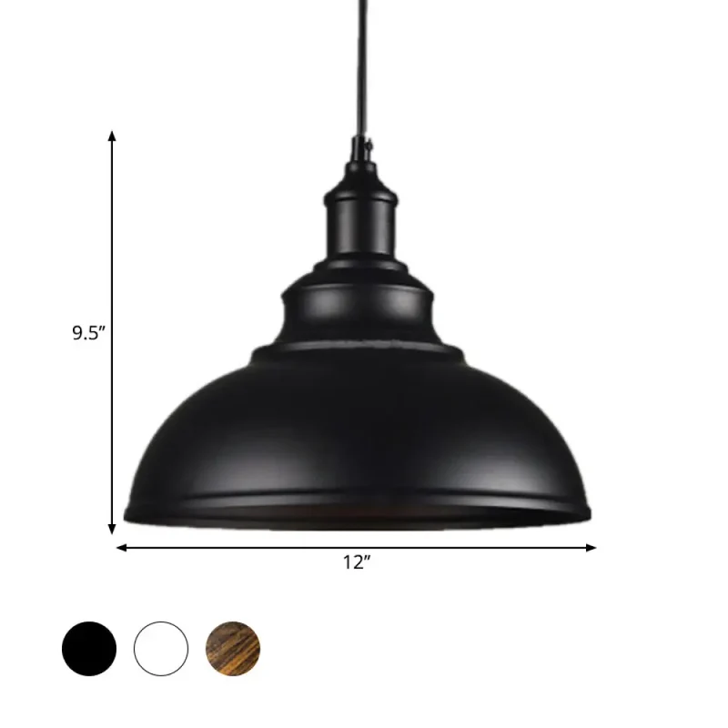 Metalen Hanglamp Kom Roestiek Industrieel E26/E27 Eetkamer Plafondverlichting Zwart Wit Roest Woonkamer | Sansoti