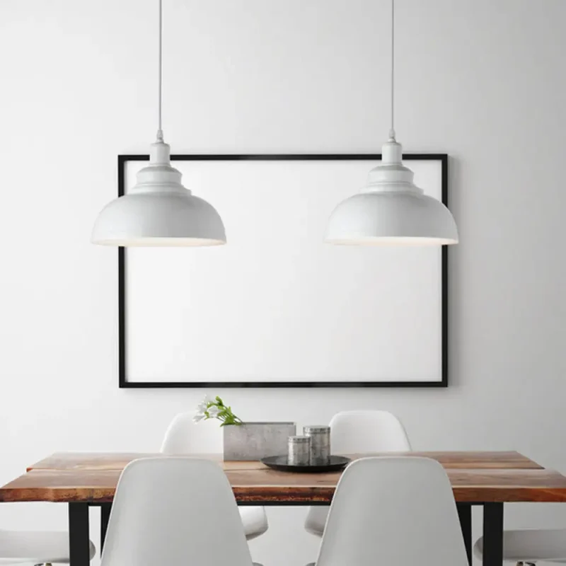 Metalen Hanglamp Kom Roestiek Industrieel E26/E27 Eetkamer Plafondverlichting Zwart Wit Roest Woonkamer | Sansoti