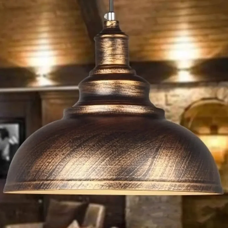 Metalen Hanglamp Kom Roestiek Industrieel E26/E27 Eetkamer Plafondverlichting Zwart Wit Roest Woonkamer | Sansoti