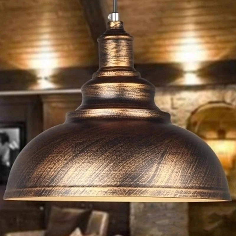 Metalen Hanglamp Kom Roestiek Industrieel E26/E27 Eetkamer Plafondverlichting Zwart Wit Roest Woonkamer | Sansoti