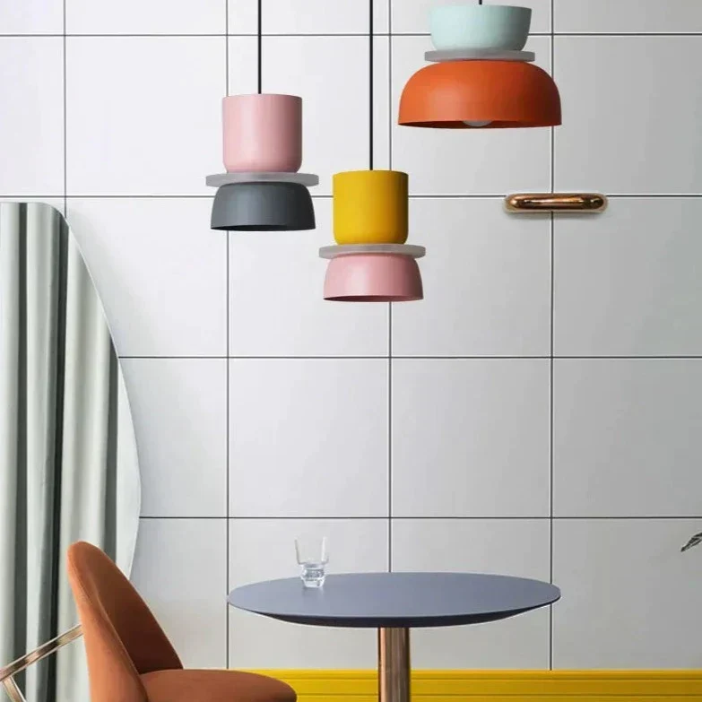 Hanglamp Scandinavisch Design E27 Fitting Acryl Kap Pastelkleuren Eetkamer Woonkamer Slaapkamer Verlichting | Sansoti