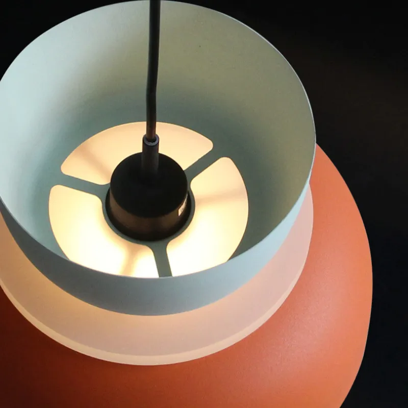 Hanglamp Scandinavisch Design E27 Fitting Acryl Kap Pastelkleuren Eetkamer Woonkamer Slaapkamer Verlichting | Sansoti