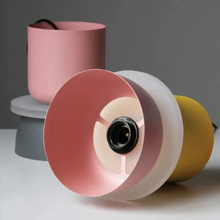 Hanglamp Scandinavisch Design E27 Fitting Acryl Kap Pastelkleuren Eetkamer Woonkamer Slaapkamer Verlichting | Sansoti