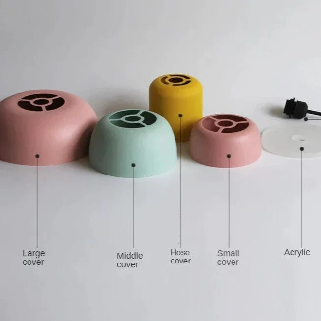 Hanglamp Scandinavisch Design E27 Fitting Acryl Kap Pastelkleuren Eetkamer Woonkamer Slaapkamer Verlichting | Sansoti