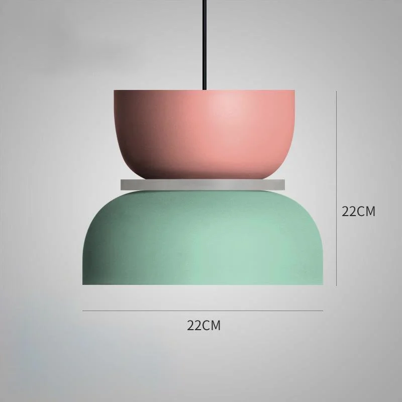 Hanglamp Scandinavisch Design E27 Fitting Acryl Kap Pastelkleuren Eetkamer Woonkamer Slaapkamer Verlichting | Sansoti