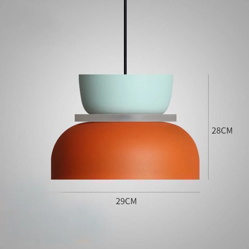 Hanglamp Scandinavisch Design E27 Fitting Acryl Kap Pastelkleuren Eetkamer Woonkamer Slaapkamer Verlichting | Sansoti