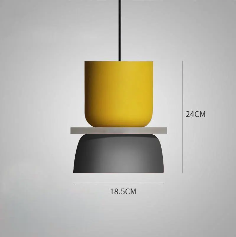 Hanglamp Scandinavisch Design E27 Fitting Acryl Kap Pastelkleuren Eetkamer Woonkamer Slaapkamer Verlichting | Sansoti