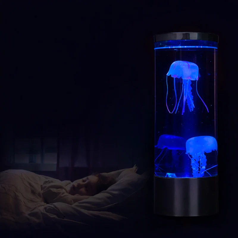 LED Kwallenlamp met 7 Kleuren Dimbaar Touch | Rustgevende Stemmingsverlichting Aquarium Sfeerverlichting | Sansoti