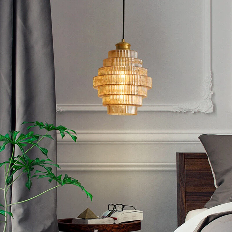 Glazen Hanglamp met Metalen Flessendesign E27 Fitting Diameter 22cm voor Keuken Eetkamer Woonkamer Verlichting | Sansoti