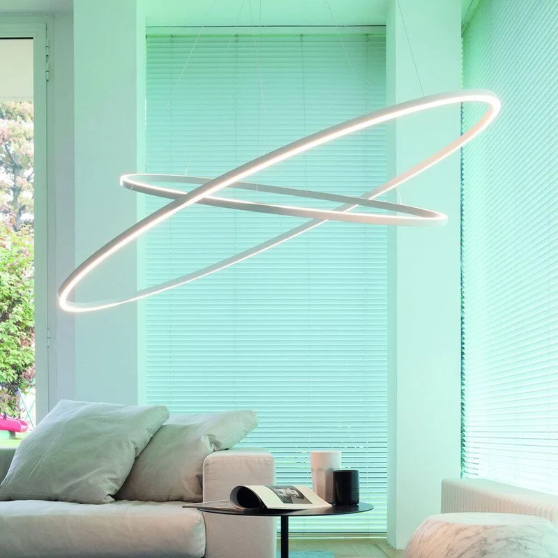 Nemo Ellisse Double Mega LED Hängeleuchte 186x95cm