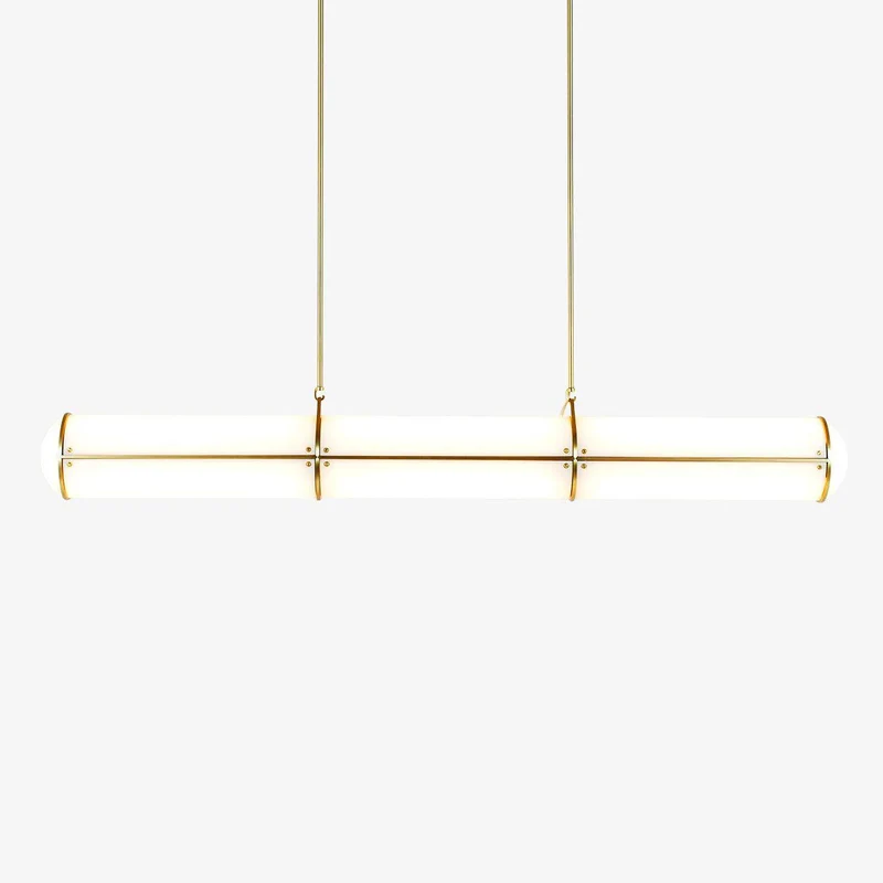 Eindloze Cilindrische Hanglamp Moderne Lineaire Verlichting voor Eettafel en Woonkamer Geïntegreerde LED Zwevende Lichtlijn Architectonische Verlichting | Sansoti