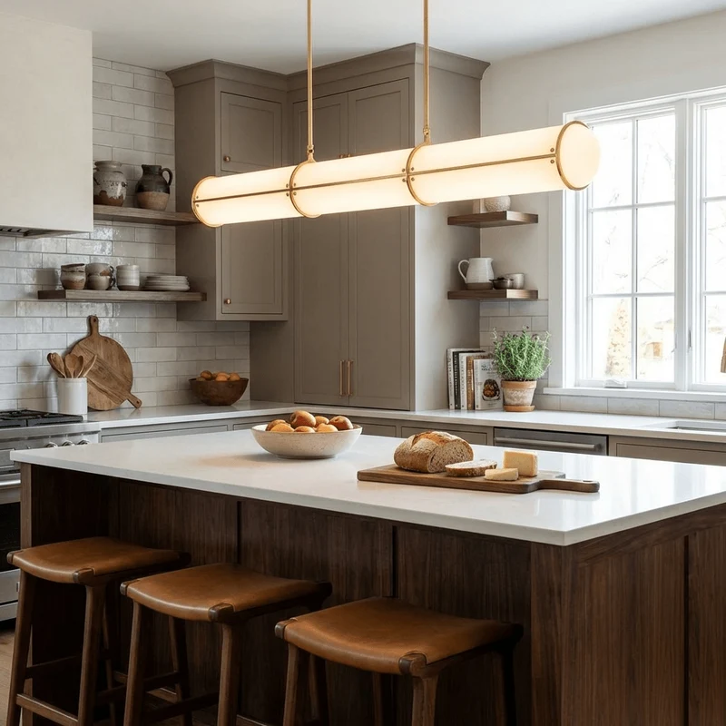 Eindloze Cilindrische Hanglamp Moderne Lineaire Verlichting voor Eettafel en Woonkamer Geïntegreerde LED Zwevende Lichtlijn Architectonische Verlichting | Sansoti