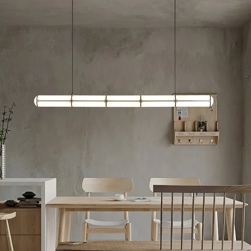 Eindloze Cilindrische Hanglamp Moderne Lineaire Verlichting voor Eettafel en Woonkamer Geïntegreerde LED Zwevende Lichtlijn Architectonische Verlichting | Sansoti