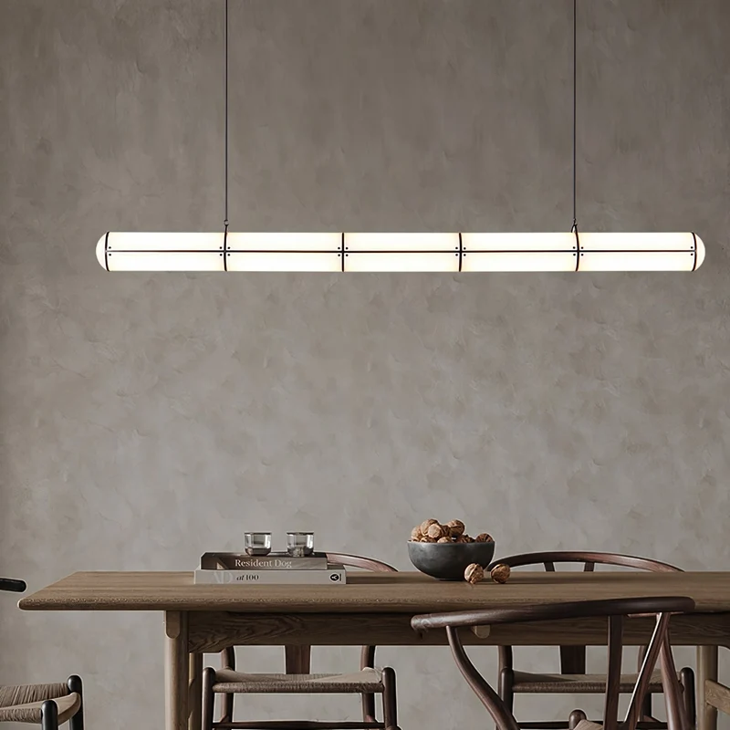 Eindloze Cilindrische Hanglamp Moderne Lineaire Verlichting voor Eettafel en Woonkamer Geïntegreerde LED Zwevende Lichtlijn Architectonische Verlichting | Sansoti