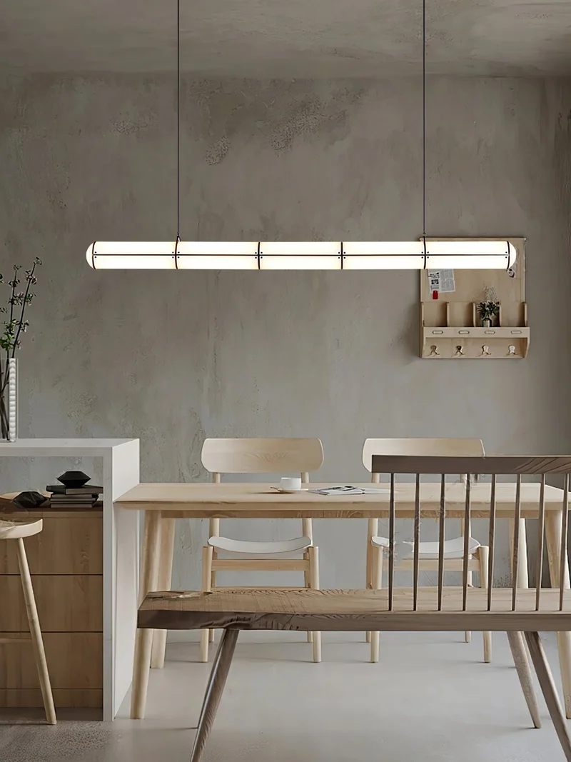 Eindloze Cilindrische Hanglamp Moderne Lineaire Verlichting voor Eettafel en Woonkamer Geïntegreerde LED Zwevende Lichtlijn Architectonische Verlichting | Sansoti