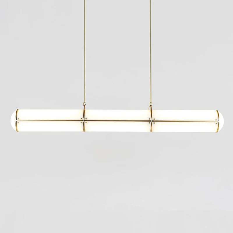 Eindloze Cilindrische Hanglamp Moderne Lineaire Verlichting voor Eettafel en Woonkamer Geïntegreerde LED Zwevende Lichtlijn Architectonische Verlichting | Sansoti