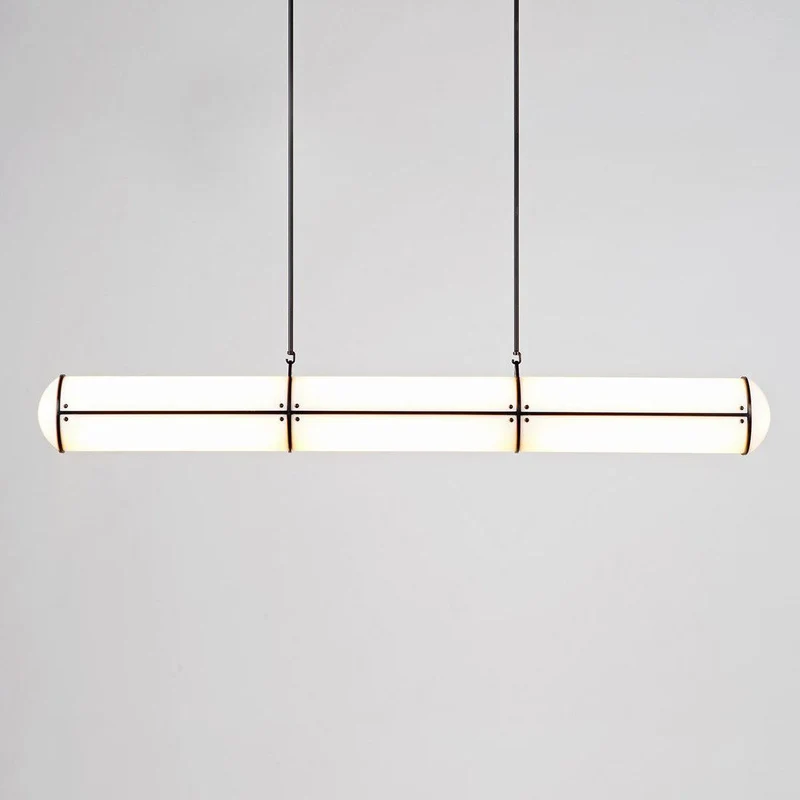 Eindloze Cilindrische Hanglamp Moderne Lineaire Verlichting voor Eettafel en Woonkamer Geïntegreerde LED Zwevende Lichtlijn Architectonische Verlichting | Sansoti