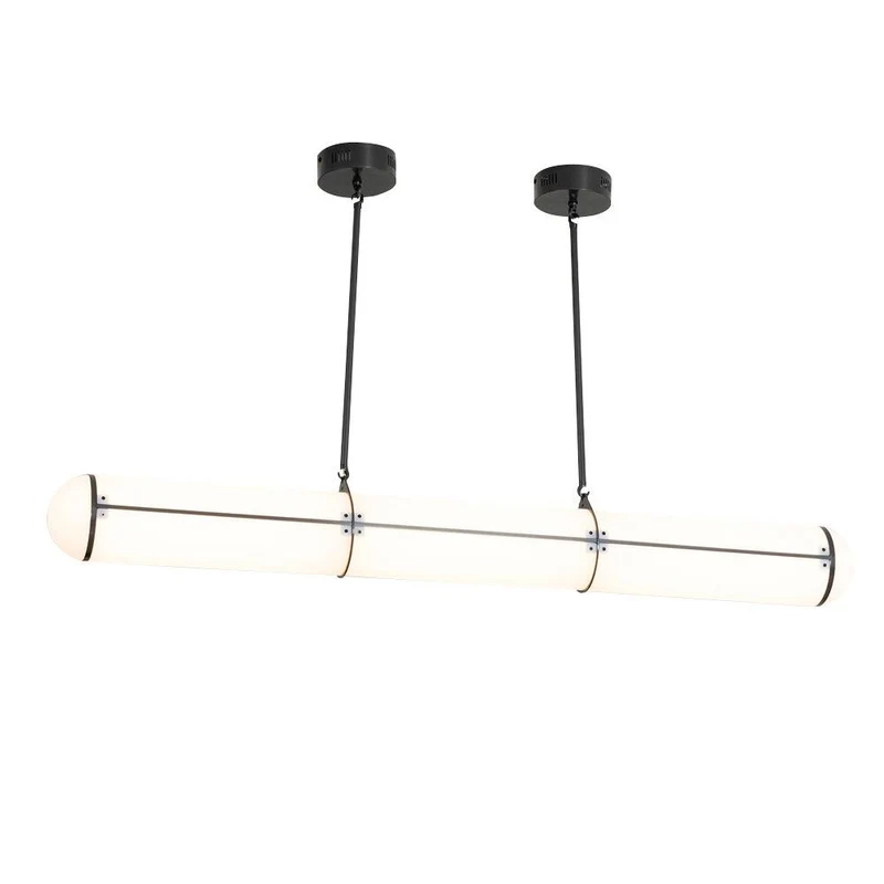 Eindloze Cilindrische Hanglamp Moderne Lineaire Verlichting voor Eettafel en Woonkamer Geïntegreerde LED Zwevende Lichtlijn Architectonische Verlichting | Sansoti
