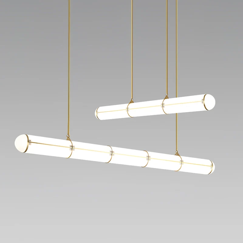 Eindloze Cilindrische Hanglamp Moderne Lineaire Verlichting voor Eettafel en Woonkamer Geïntegreerde LED Zwevende Lichtlijn Architectonische Verlichting | Sansoti