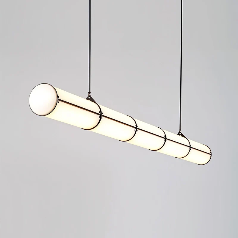Eindloze Cilindrische Hanglamp Moderne Lineaire Verlichting voor Eettafel en Woonkamer Geïntegreerde LED Zwevende Lichtlijn Architectonische Verlichting | Sansoti