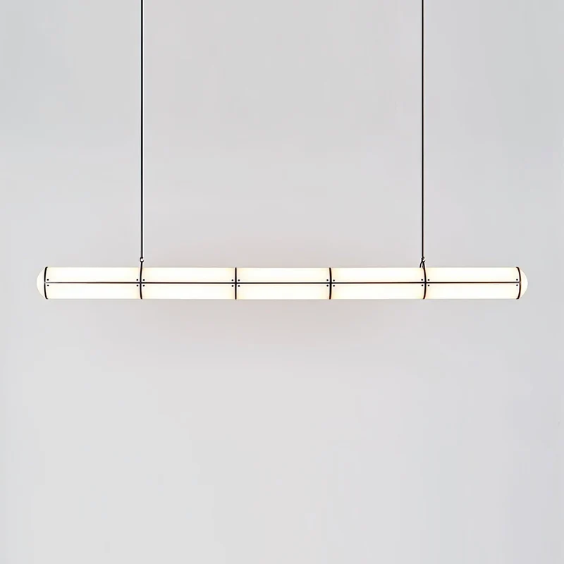 Eindloze Cilindrische Hanglamp Moderne Lineaire Verlichting voor Eettafel en Woonkamer Geïntegreerde LED Zwevende Lichtlijn Architectonische Verlichting | Sansoti