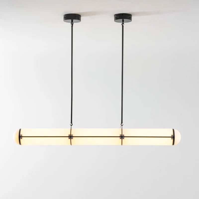 Eindloze Cilindrische Hanglamp Moderne Lineaire Verlichting voor Eettafel en Woonkamer Geïntegreerde LED Zwevende Lichtlijn Architectonische Verlichting | Sansoti