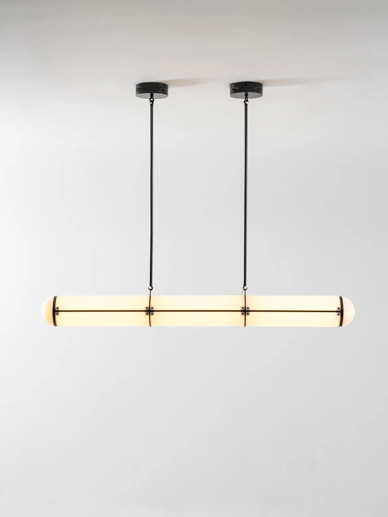 Eindloze Cilindrische Hanglamp Moderne Lineaire Verlichting voor Eettafel en Woonkamer Geïntegreerde LED Zwevende Lichtlijn Architectonische Verlichting | Sansoti