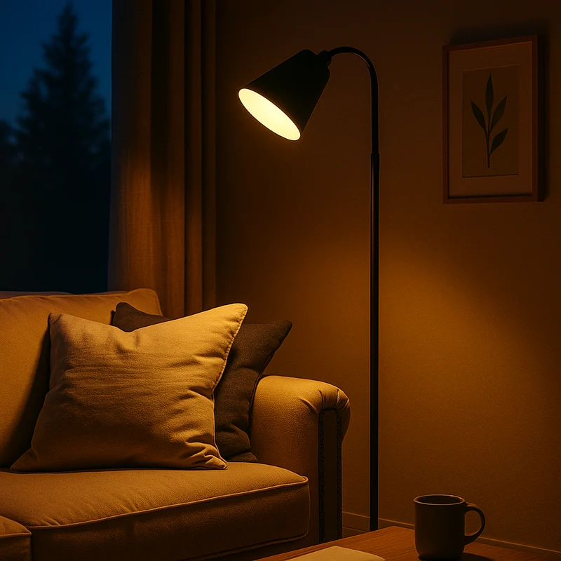 Staande Scandinavische Lamp Metaal Hout E27 Zwart Wit Leeslamp Woonkamer Sfeerlicht Modern Minimalistisch | Sansoti