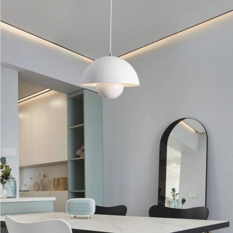Hanglamp met Plantenbak Scandinavisch Design Metaal E27 Warmwit Licht Verstelbaar Kabel Woonkamer Keuken | Sansoti