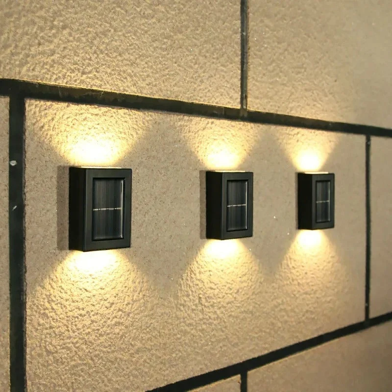 Solar LED Buitenlamp Wandmontage Warmwit Licht Waterdicht IP65 Tuinverlichting Zonne-energie Bewegingssensor | Sansoti