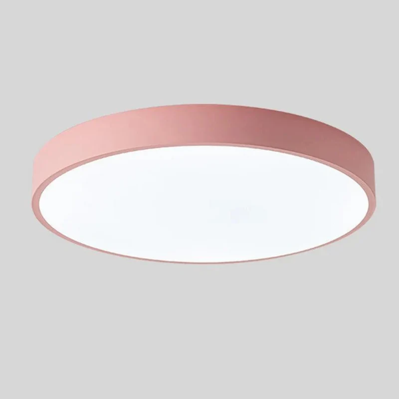 Houten Plafondlamp LED Scandinavisch Design Warmwit Licht Rond Acryl Natuurhout Plafondverlichting Woonkamer | Sansoti