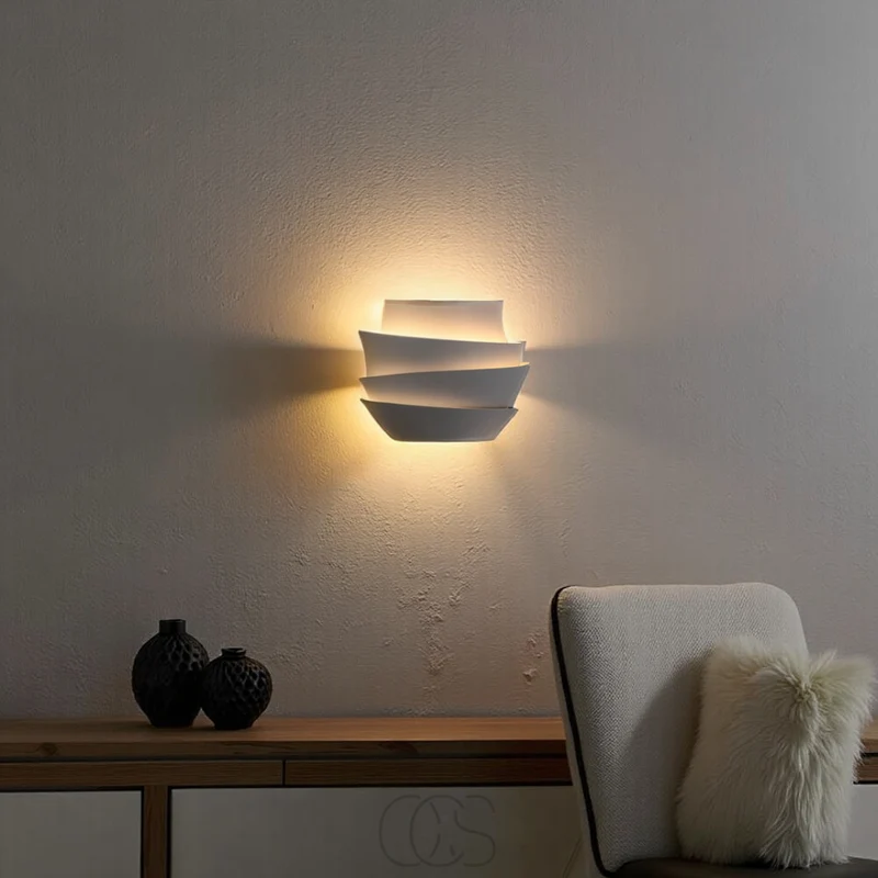Wandlamp Dubbel Lichtpunt Mat Wit Scandinavisch Design Interieurverlichting Woonkamer Gepoedercoat IJzer E27 | Sansoti