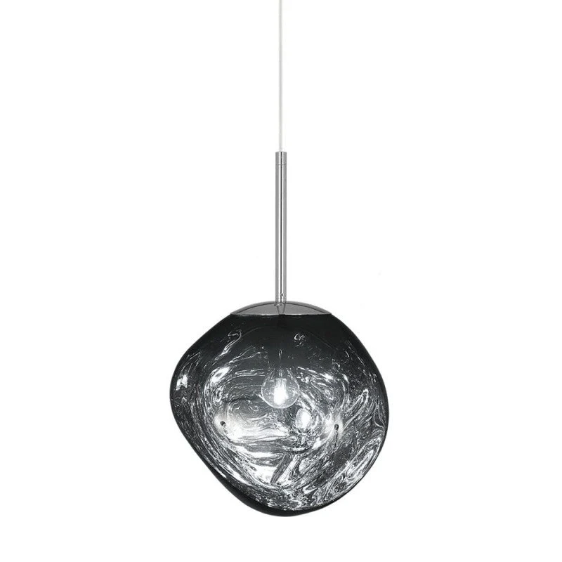 Glazen Hanglamp Smelteffect Goud Zilver Grijs Rood Woonkamer Eetkamer LED Scandinavisch Design Sfeerlicht | Sansoti