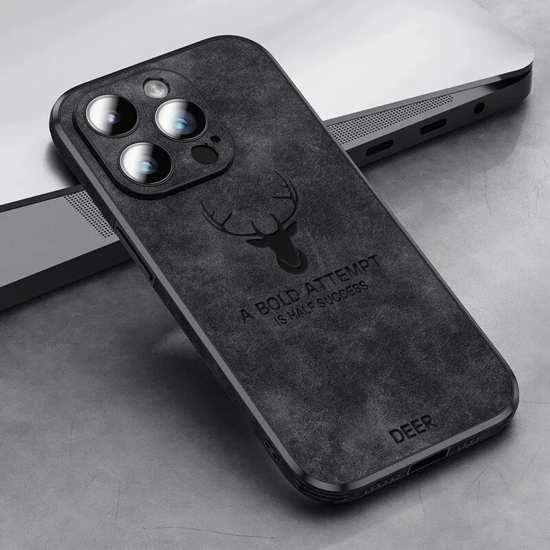 Smartphone Hoesje in Leerlook — Slank Design met Valbescheming & MagSafe-Compatibiliteit voor iPhone 16/15/14/13/12 | Sansoti