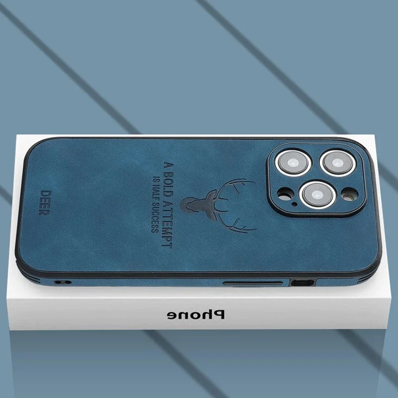 Smartphone Hoesje in Leerlook — Slank Design met Valbescheming & MagSafe-Compatibiliteit voor iPhone 16/15/14/13/12 | Sansoti