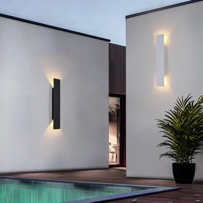Buitenlamp Wandlamp LED Aluminium IP65 Waterdicht Modern Buitenverlichting Gevel Tuin | Sansoti