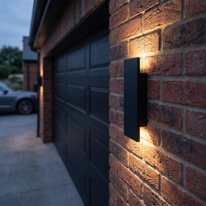 Buitenlamp Oprit Garage LED IP65 Aluminium 20,5 cm Wit Zwart | Sansoti